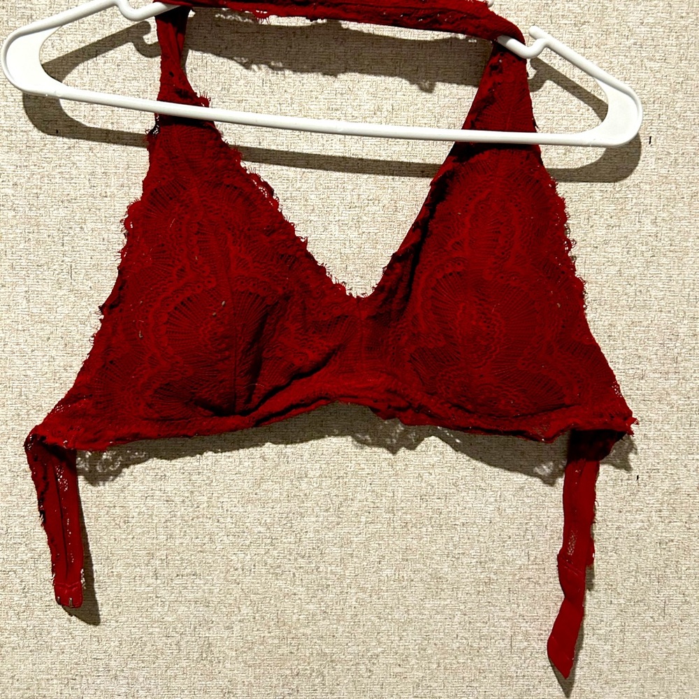 Red Halter Bralette
